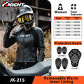 Motorcycle Riding Jacket Women Locomotive Thermal CE Protective Clothing Motorcross Racing Leather Jacket Four Seasons