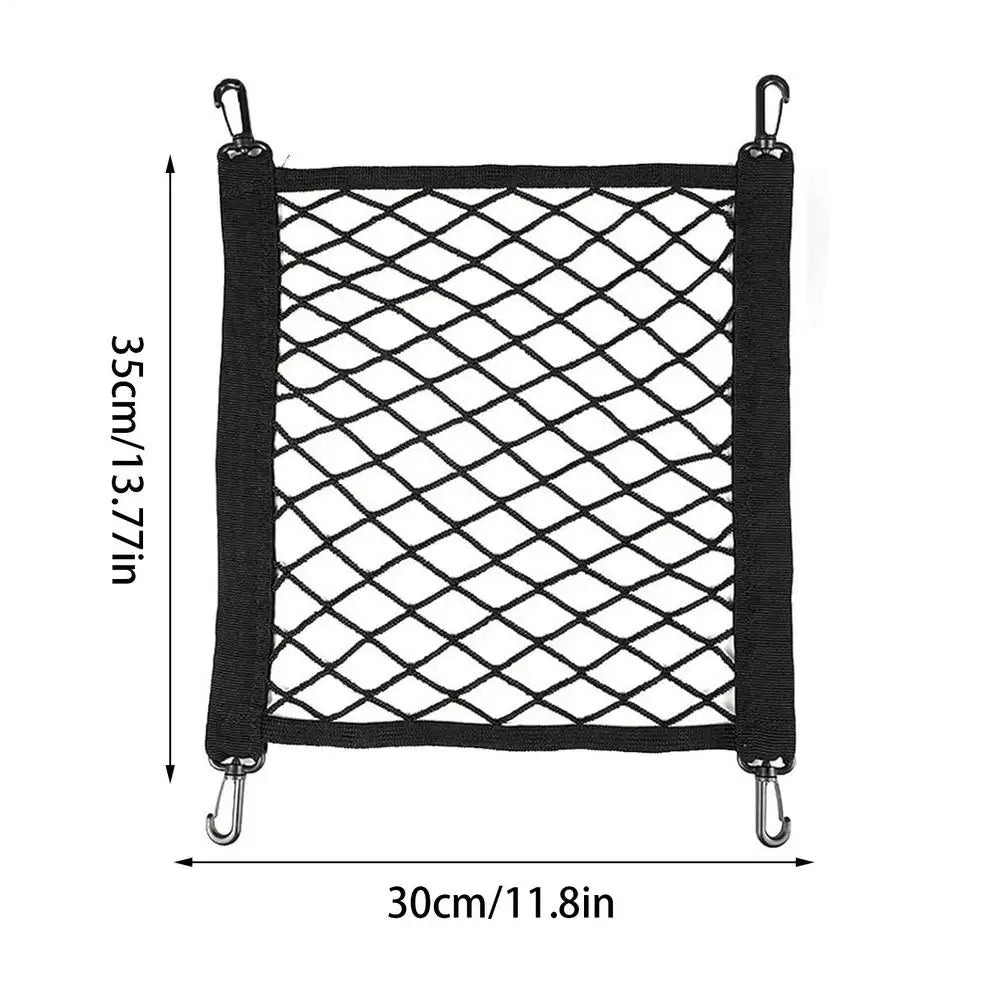 Motorcycle Durable Elastic  Basket Net Cover Black Helmet Net Swivel 4 Hook Buckle Rotating Anti-Fall Bag Accessories