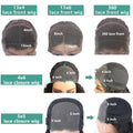 Deep Wave 30 32 Inch 13x4 HD Transparent Human Hair Lace Frontal Wig Water Curly 13x6 Lace Front Wigs PrePlucked For Women