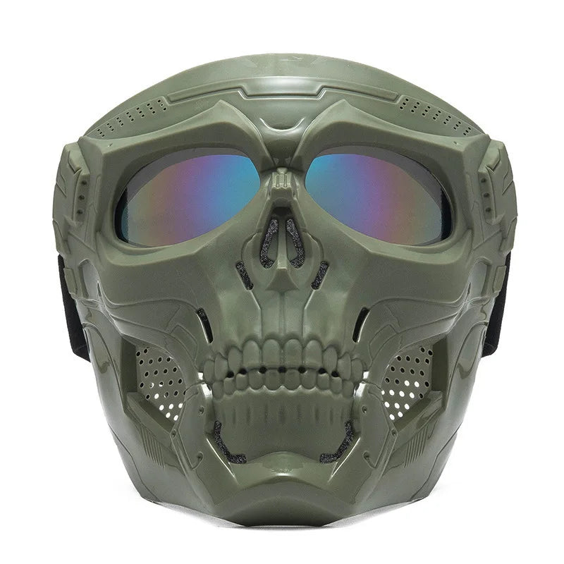Motorcycle Skull Mask Wind Goggles Outdoor Sports Riding Glasses Motorcycle Windproof Tactical Mask Goggles Tactical Helmet