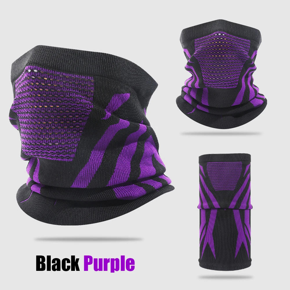 Winter Warm Skiing Mask Neck Unisex Elastic Breathable Cycling Mask Men's Women's Outdoor Sports Running Masks Motorcycle Mask