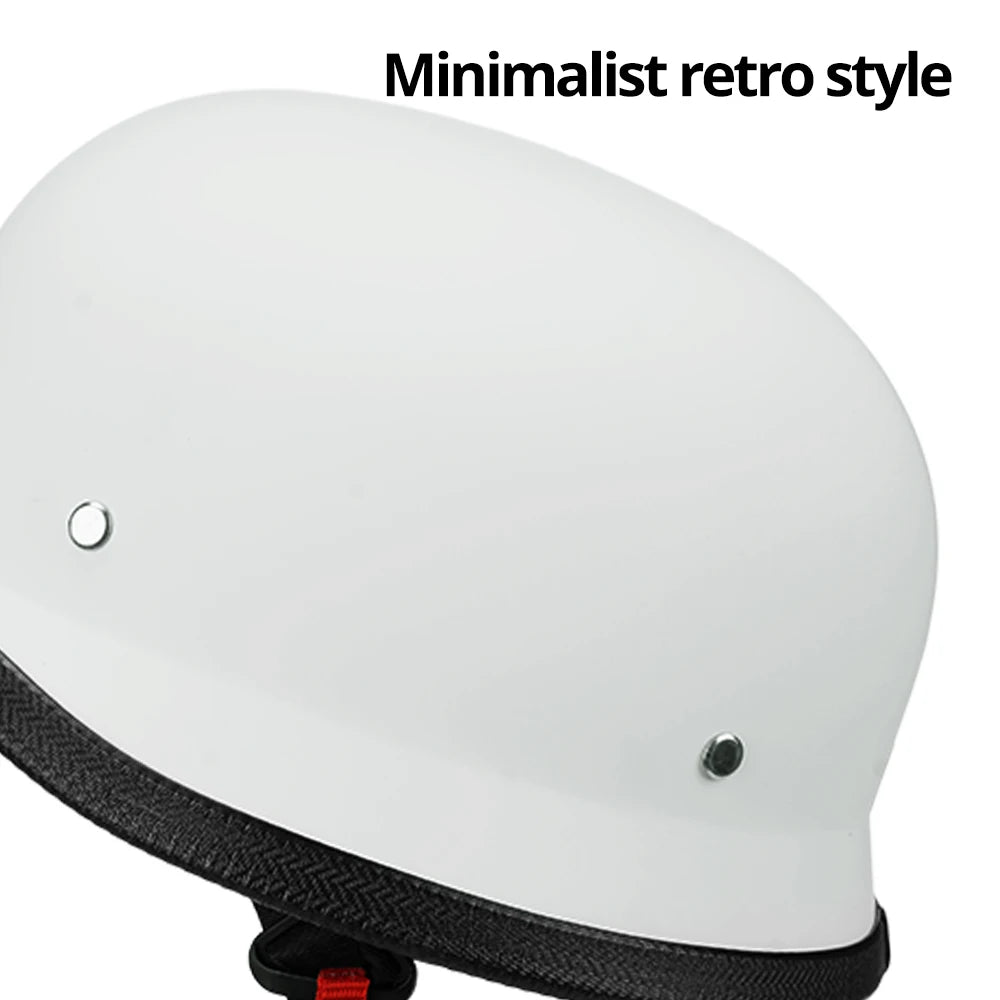 DOT Certification Motorcycle Half Helmet Vintage Fashion Motorbike Helmet Anti Fall And Sun Cap Moto Riding Safety Helmets S-2XL