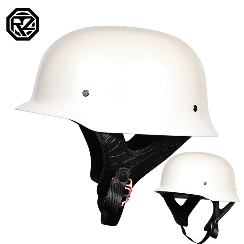 Motorcycle Helmet Classic German Vintage Moto Helmet Retro Casco Moto Helmet Half Face Men Women Casco Moto DOT Approved