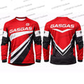GASGAS Motocross Jersey Men Long Sleeve Racing Shirt Yellow Black Motorcycle Gear Off-Road MX Apparel  Gas Gas Logo Sportswear