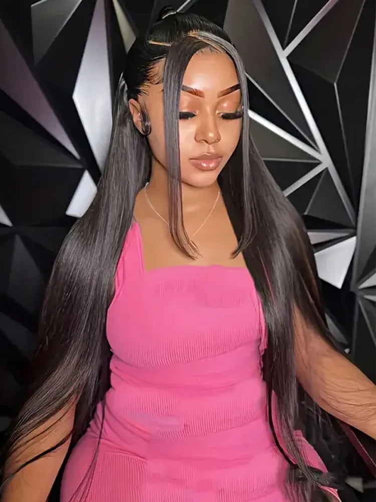12A Ready To Go Glueless Wigs Pre Cut 13x4 Straight Lace Front Wigs Human Hair HD Transparent 5x5 Lace Closure Wigs for Beginner