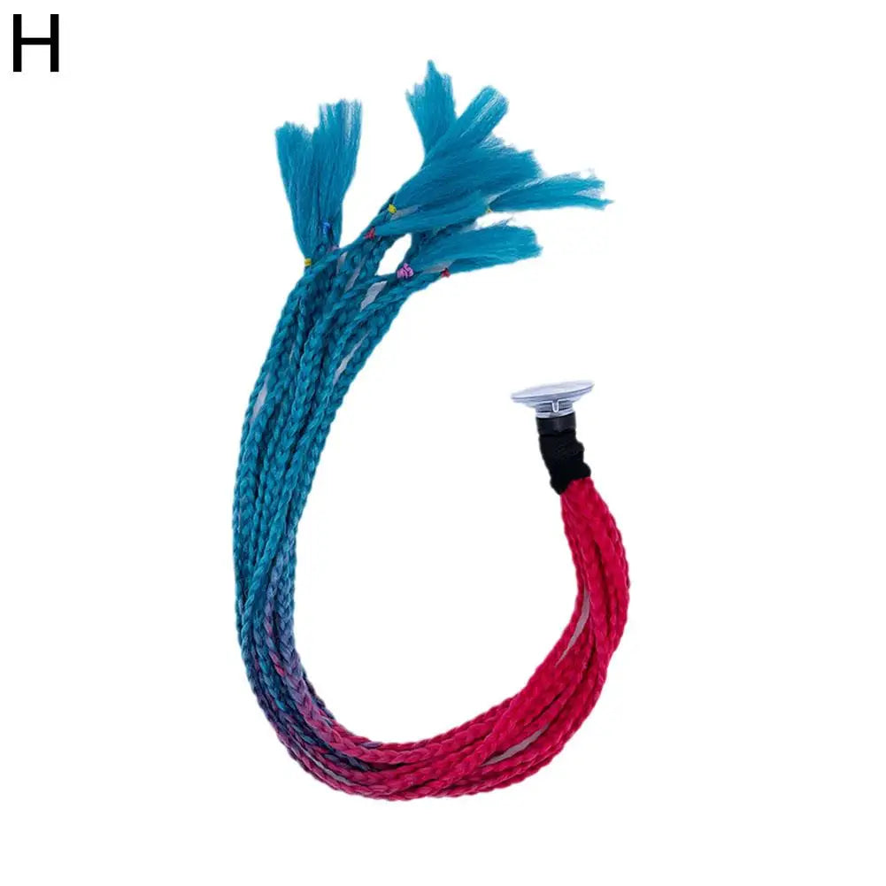 Helmet Braids Pigtails Motorcycle Helmet Braid Ponytail Motorbike Riding Helmet Pigtails Braids For Women Men Children