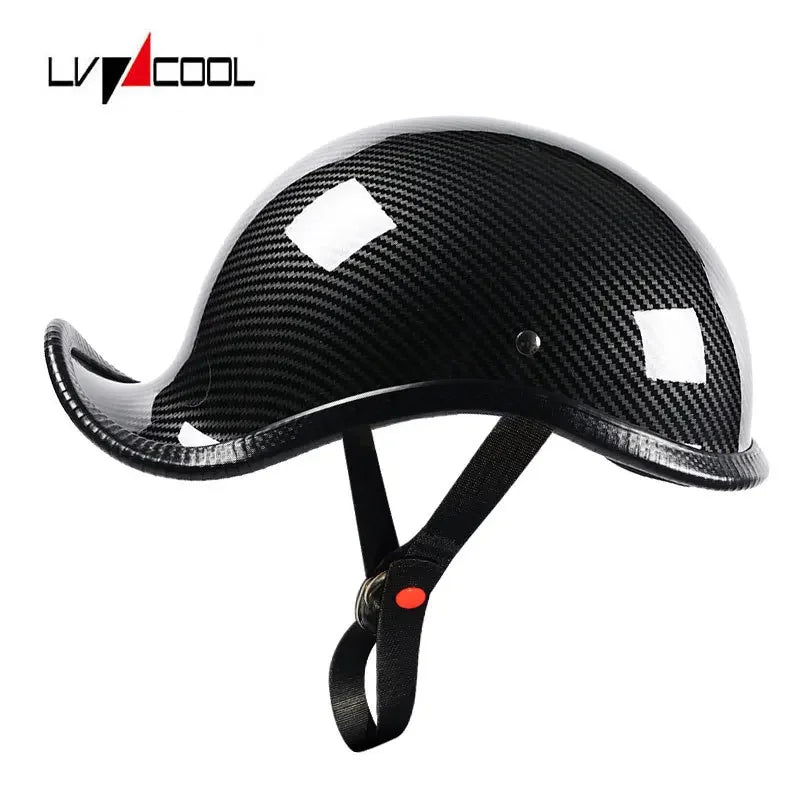 Retro Motorcycle Half Helmet Fashion Bailer for Scooter Safety Helm Spring Summer Capacetes De Moto
