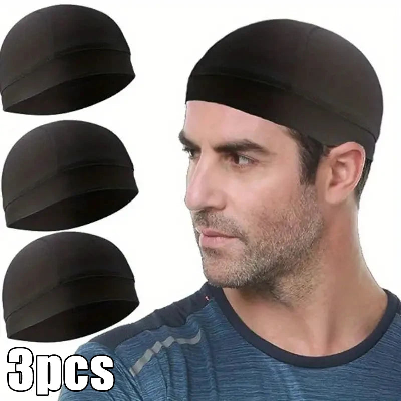 1/3pcs Motorcycle Helmet Inner Cap Hat Quick Dry Breathable Hat Racing Cap Under Helmet Beanie Cap Motocross Motor Helmet Hat