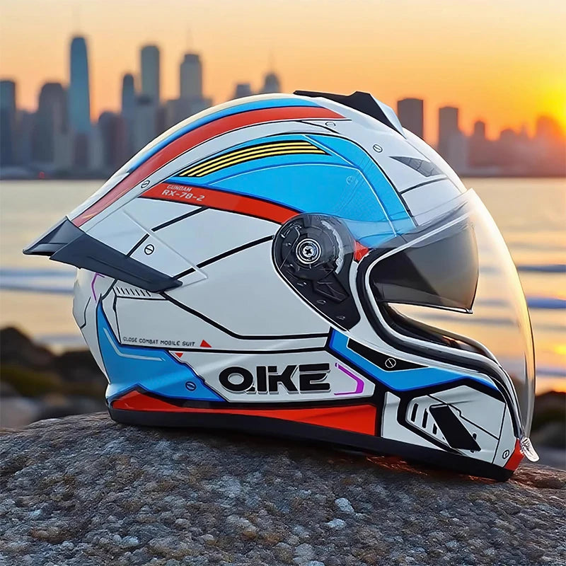 DOT Certified Unisex Full Face Motorcycle Helmet Anti-Fog UV Protection Downhill Racing Motorbike Riding Casco Capacete De Moto