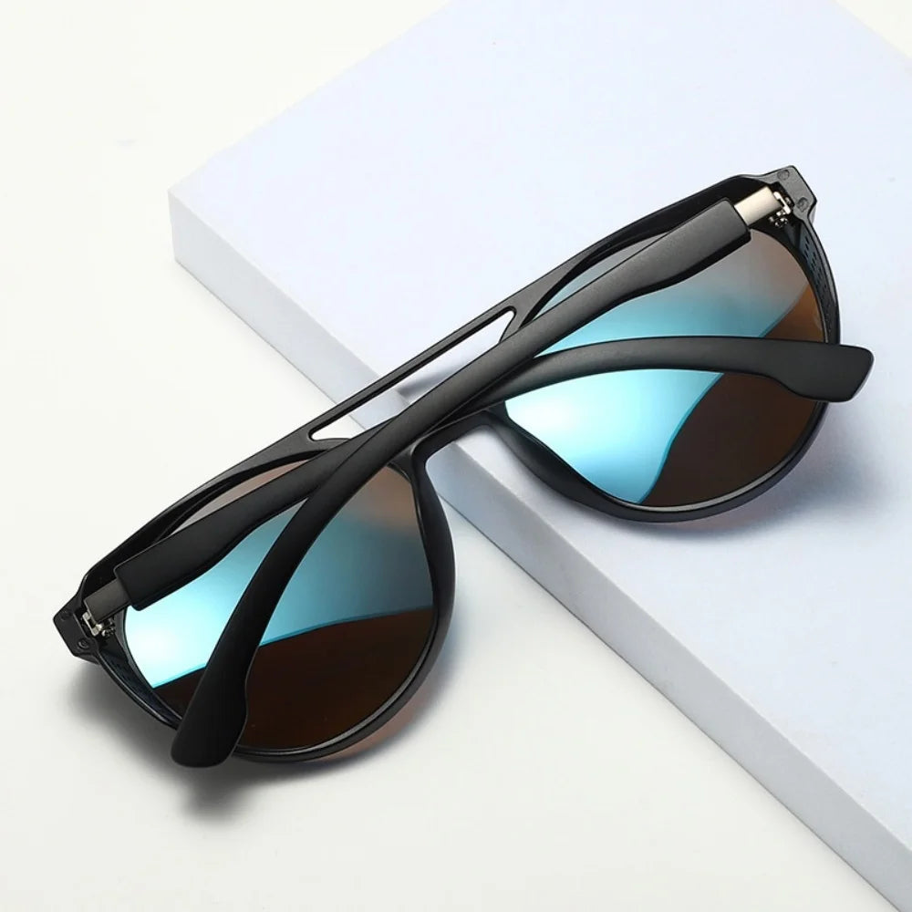 New Sunglasses Driving Glasses Polarized Sunglasses Men Women Round Box Outdoor Fishing Riding Mirror Motorcycle Running Travel