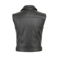 2024 New Wish Color Motorcycle Punk Style Stand Collar Leather Vest Team Special P65 Menswear Fashion Autumn Collection