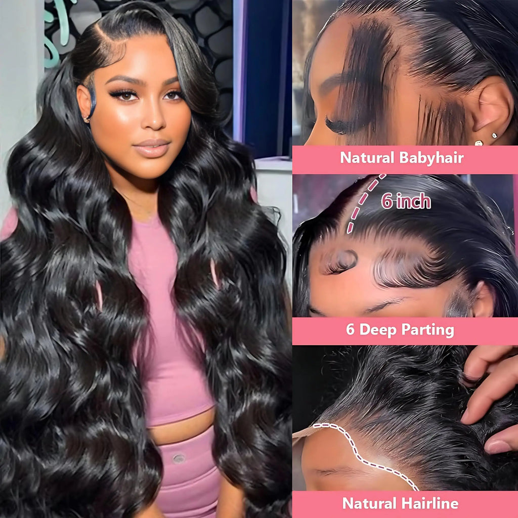 20 42 Inch 13x4 13x6 Body Wave Lace Front Wigs 5X5 Glueless Wig Pre plucked Ready To Wear Lace Front Human Hair Wigs 300 Density