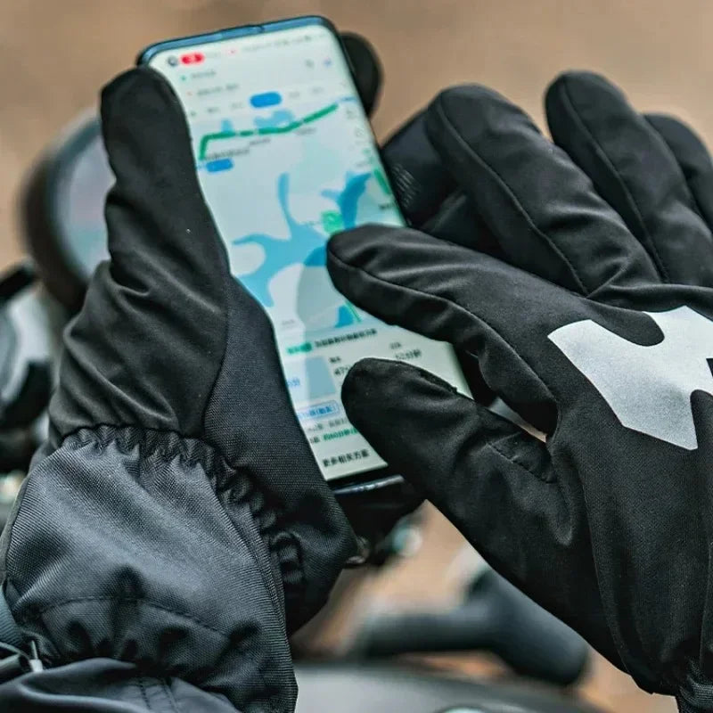 Autumn Winter Motorcycle Riding Gloves Waterproof Rainproof Cover Windproof Warm Motorbiker Racing Rider Accessories Men Women