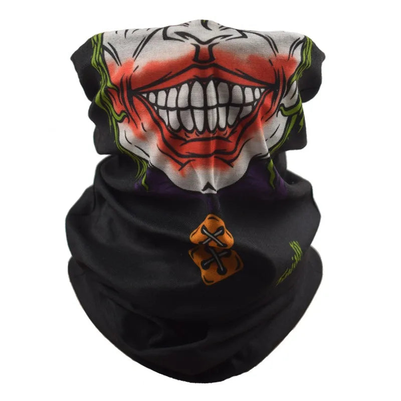 Multifunctional Unisex Windproof Skull Bandana for Motorcycle Riding, Skiing, and Parties.