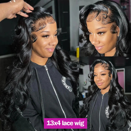 200 Density Body Wave Lace Front Wig Human Hair 13x4 Hd Pre Plucked Lace Wigs 40 Inch For Black Women 13x6 Lace Front Hair Wigs