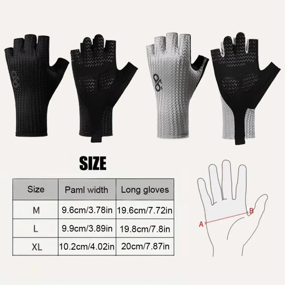 Wear-Resistant Motorcycle Gloves Vintage Goatskin Leather Racing Finger Mittens Anti-Slip Fingerless Men'S Fingerless Gloves