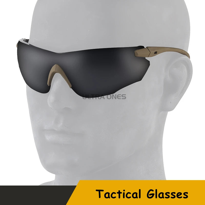Tactical Glasses Hiking Cycling Motorcycle Windproof Riding Eyewear Outdoor Hunting CS Airsoft Shooting Protection Goggles