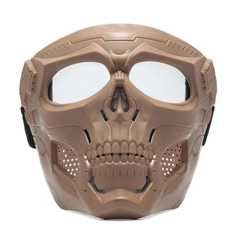 Motorcycle Skull Mask Wind Goggles Outdoor Sports Riding Glasses Motorcycle Windproof Tactical Mask Goggles Tactical Helmet