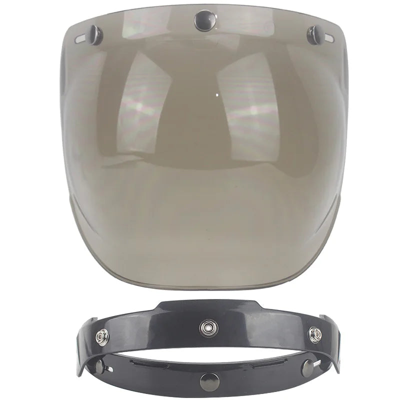 Motorcycle Helmet Bubble Visor Motorbike Helmet Visors Multicolor Vintage Cascos Para Moto Windshield Shield Universal Mask