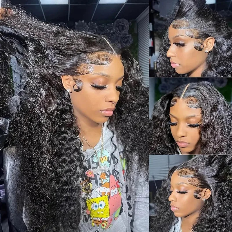 Lafino Wig Water Wave 13x4 13x6 Lace Front Wigs Human Hair Easy To Wear Curly Wave Natural Hairline Malaysia Remy Human Hair Wig