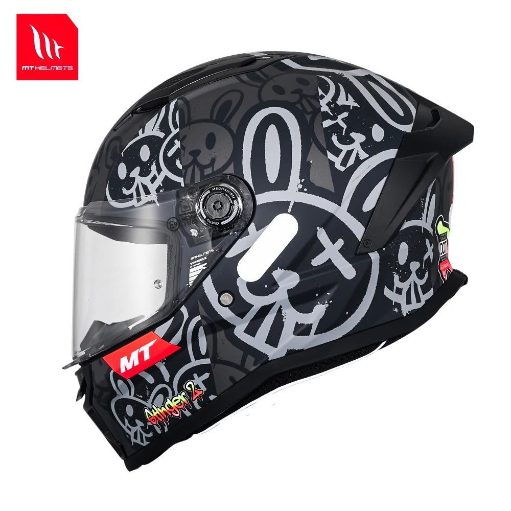 Motocross Helmets Full Face MT Stinger 2 Original Motorcycle Helmet Quick Release ABS Racing XXXL Gloss / Matt NEW ARRIVAL