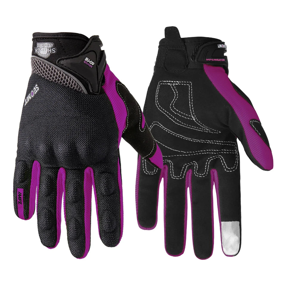 SUOMY SU-09 Motorcycle Gloves Full Finger Summer Breathable Abrasion-Resistant Reinforced for Motocross Street Riding