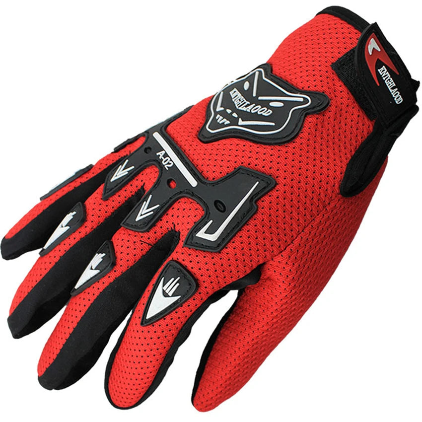 TDPRO Child Summer Winter Full Finger Motorcycle Gloves Kids 3-12 Years Old Children Moto Motocross Luvas Leather Racing Glove