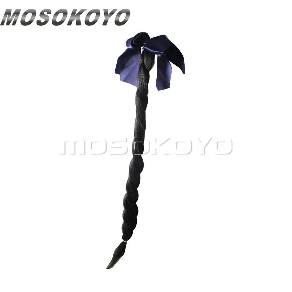 Motorcycle Women Helmet Twist Braids Ponytail Dirty Gradient Ramp Pig Tail Hair Punk Free Style Biker Helmet Decoration