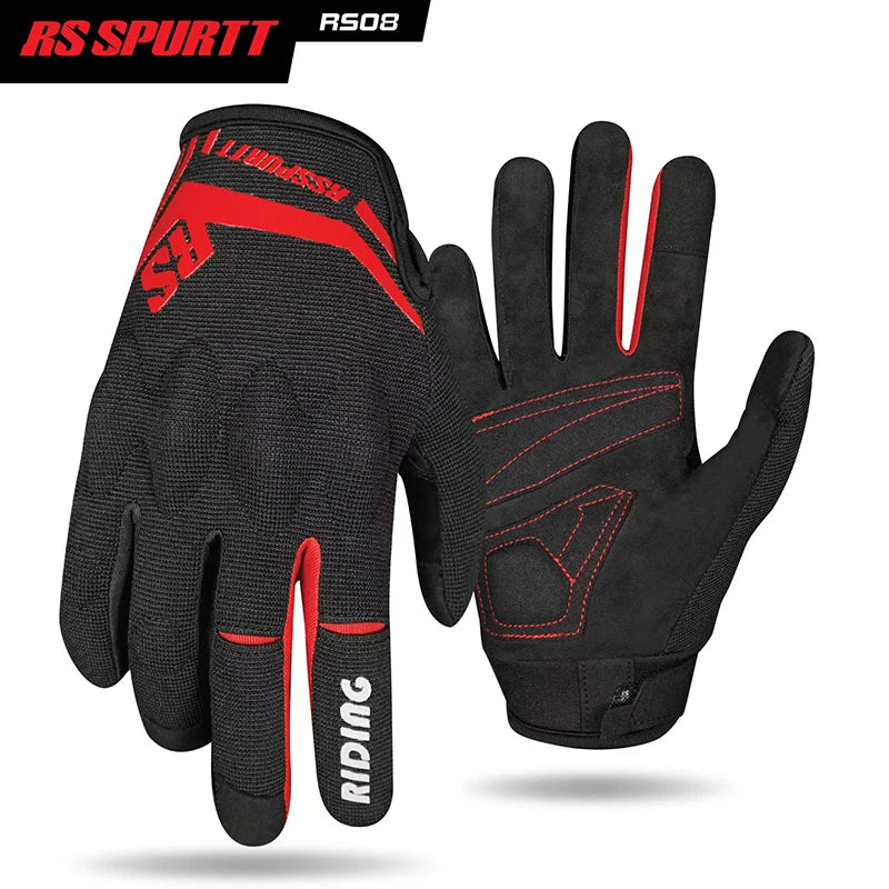 Upgraded Summer Men Women Motorcycle Gloves Racing Anti-fall Riding Rider Equipment Protective Gear Mesh Breathable Moto Gloves