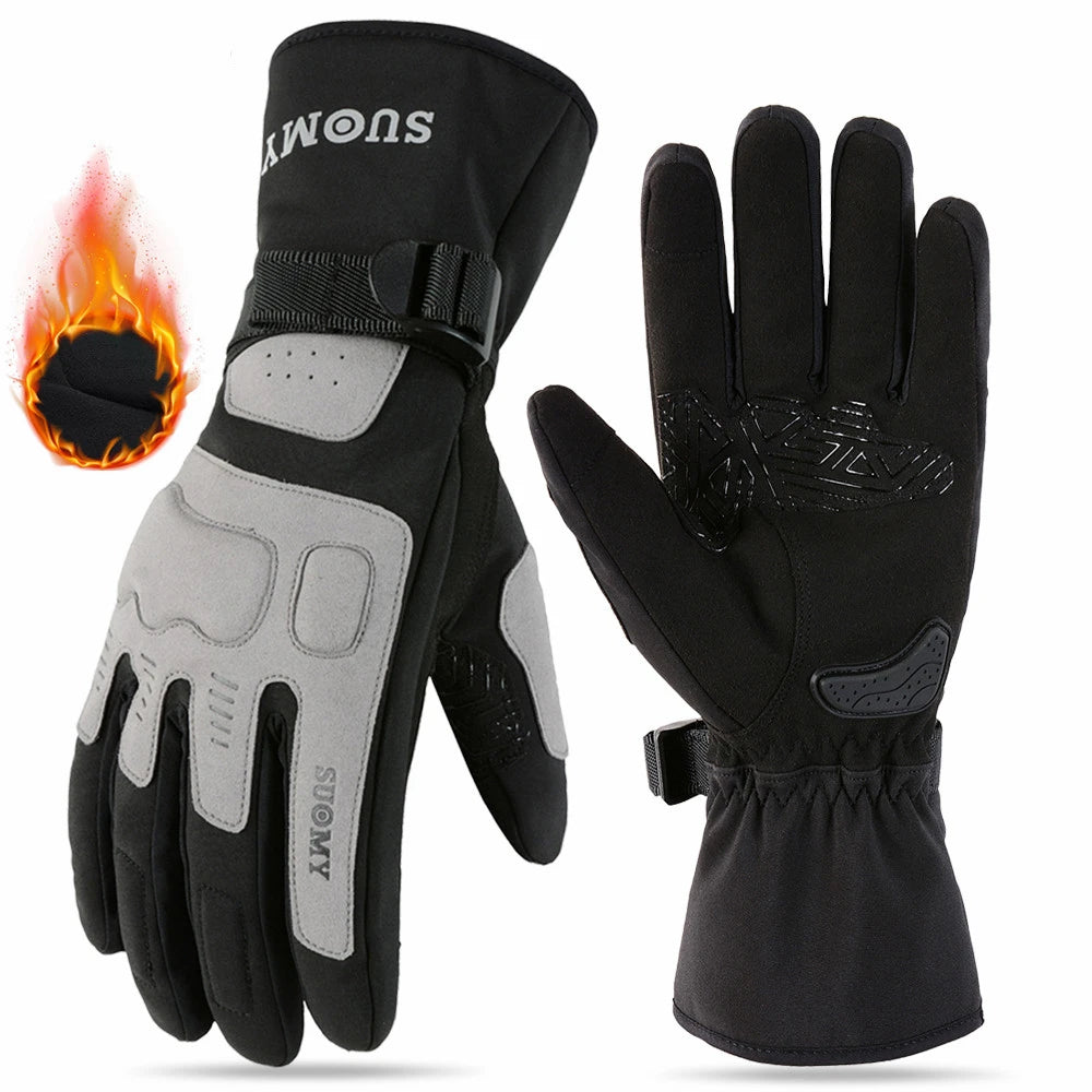 SUOMY Motorcycle Gloves Waterproof Guantes Men Women Motorbike Riding Gloves Windproof Touch Screen Moto Motocross Gloves Winter