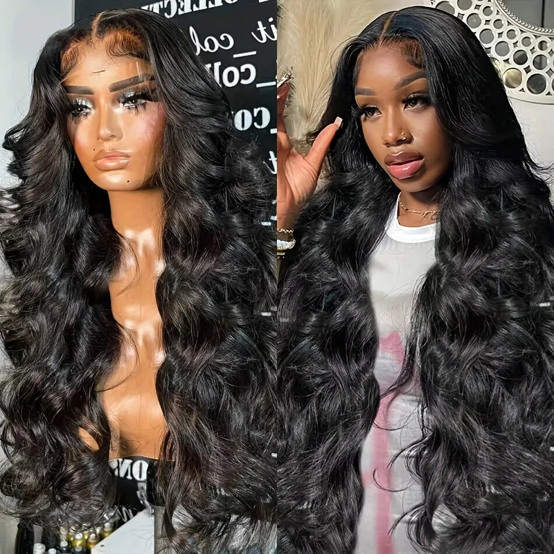 Body Wave 200 Density 13x4 Lace Front Wigs For Women Choice Wavy 13x6 HD Transparent Lace Frontal Human Hair Wig on Sale