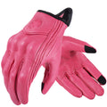 Suomy Vinatge Goatskin Motorcycle Gloves Summer Men Brown Retro Leather Motorbike Motocross Glove Lady Motorcyclist Guantes