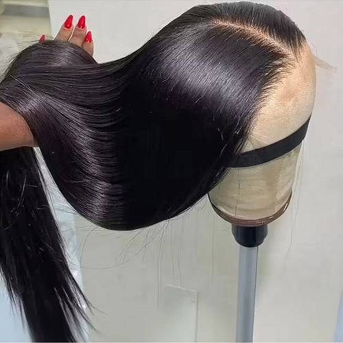 40 30 Inch Bone Straight Hair Wig 13x6 HD Lace Frontal Human Hair Wig 100 Straight 13x4 Glueless Transparent Lace Front Wig