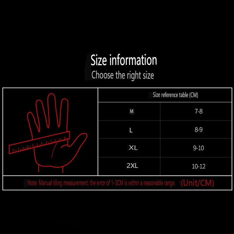 Men Women All Seasons Motorcycle Riding Gloves Leather Carbon Fiber Reinforced Thermal Windproof Motocross ATV Touchscreen Glove