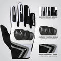 Lightweight Motorcycle Gloves for Men, Touchscreen Summer Breathable Motocross Casual Riding