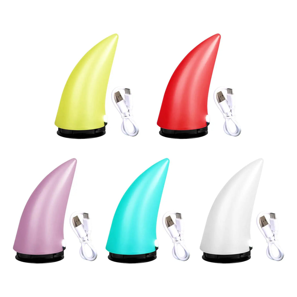 Illuminated Devil Horn for Helmet Waterproof Headwear Accessories Adhesive Car Roof Decoration Fit for Night Riding Motorcycle