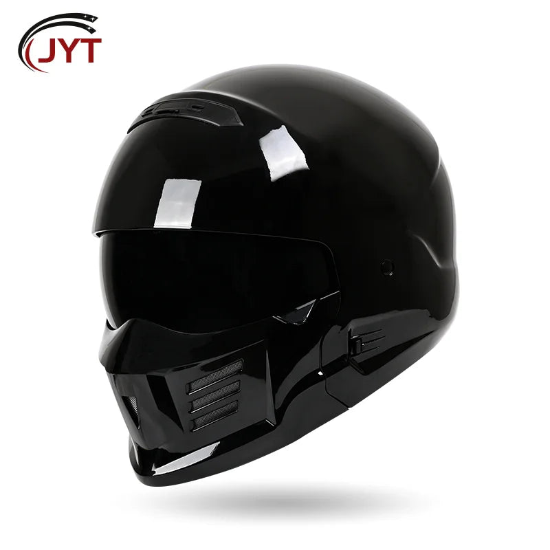 Scorpion Motorcycle Helmets ABS Retro Combination Full Face Helmet Built-in Lens Four Seasons Adult Men Women DOT Approved Moped