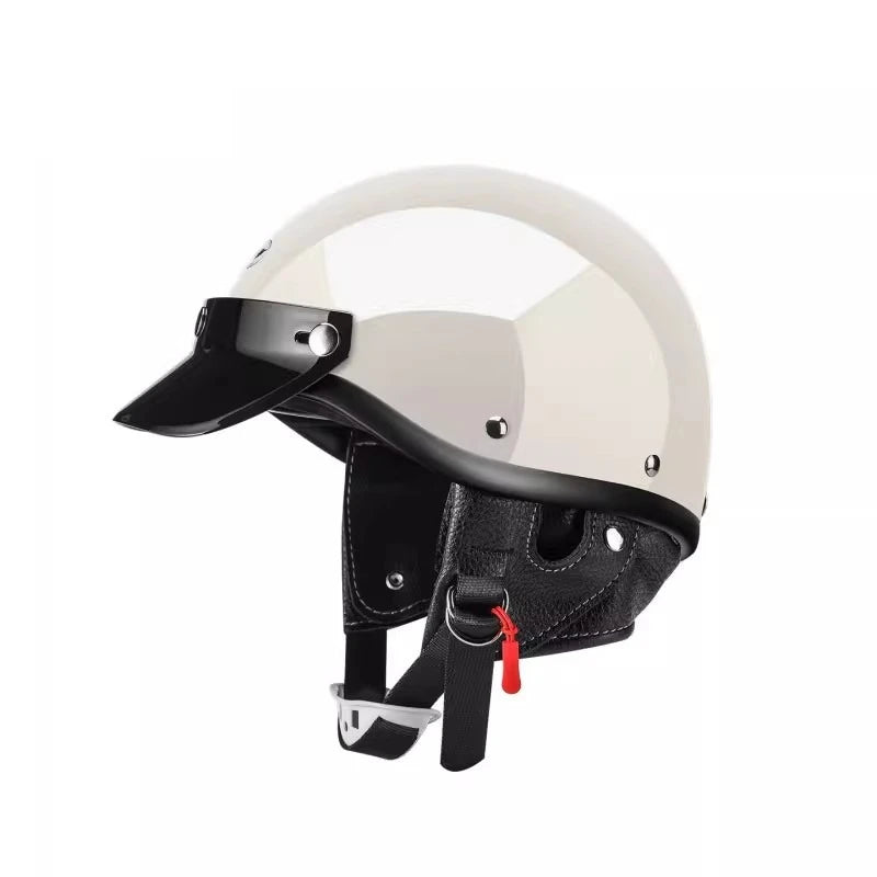 Vintage Japanese Motorcycle Helmet Cruiser Half Helmet Unisex Adult Child All Seasons Summer Simple Stylish Protection