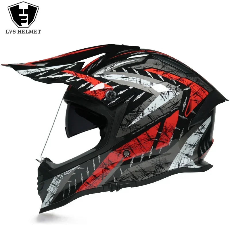 New Motorcycle Helmet Full Face Double Lens Off-Road Racing Helmet Four Seasons Cascos Para Moto Capacete De Moto DOT Casco Moto