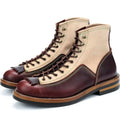 HOT New Arrival! Vintage Motorcycle Boots Casual Men Ankle Boots Cowhide Leather Shoes Wedge Tooling Desert Boots Moto Shoes