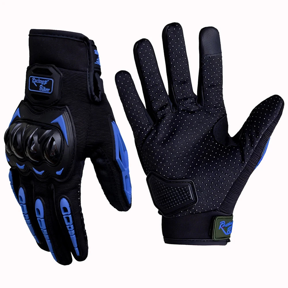 Men Motorcycle Gloves Waterproof Touch Screen Full Finger Knuckle Protection Anti Fall Non Slip Riding Motorbike Sport Gloves