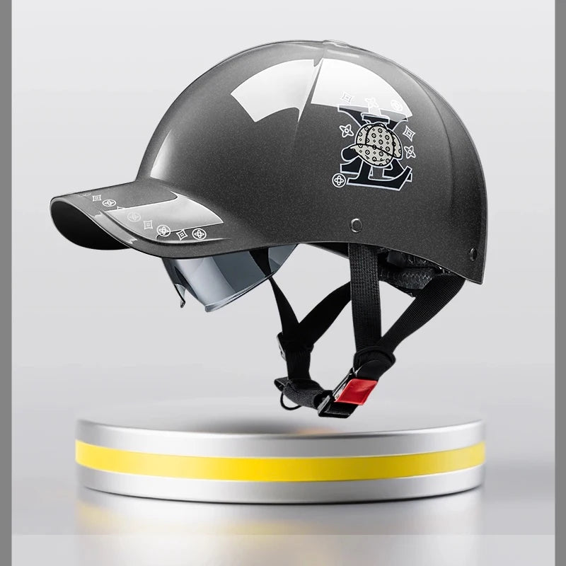 motorcycle helmet Men Women 2025 New Unisex Baseball-Cap Style Summer Half Helmet for Electric Bikes