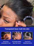 300 Density 13x6 HD Bone Straight Lace Front Wigs Human Hair Brazilian 40 Inch 13x4 Full Lace Frontal Human Hair Wigs For Women