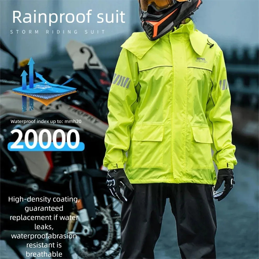 Motorcycle Riding Raincoat Protective Clothing Men's And Women's Common Split Raincoat Necessary Equipment For Moto Travel