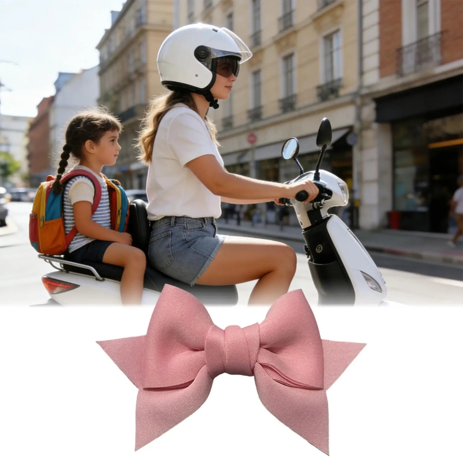 Helmet Bow 3D Fashion Removable Motorcycle Bow Cute Helmet Decoration for Women Riding Commuting Cycling Travel Sports