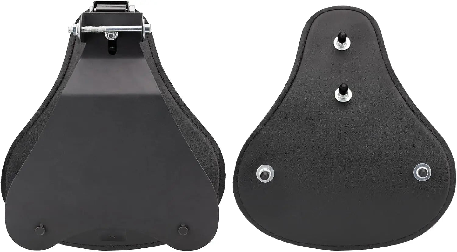 Motorcycle Drive Seat Bobber Solo Seat with Spring Base Mounting Bracket Kit Replacement for Harley Davidson Sportster XL 883 12
