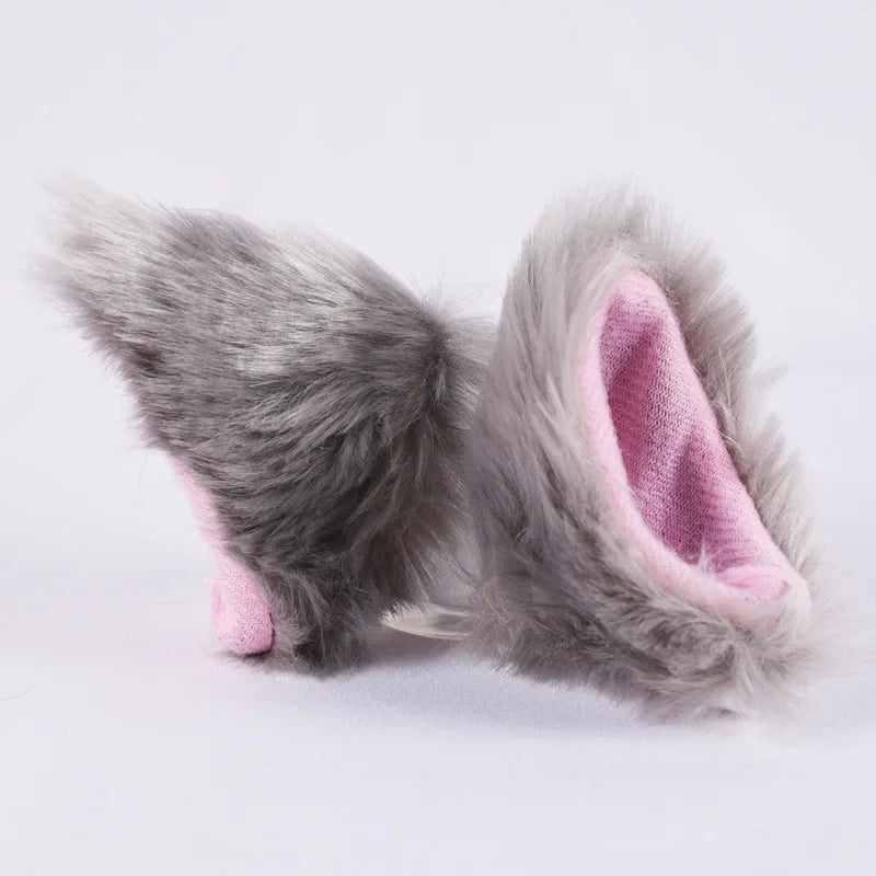 Motorcycle Helmet Hairy Cat Ears Detachable Motorcycle Accessories For Women Men Motorbike Bicycle Car Styling Decoration