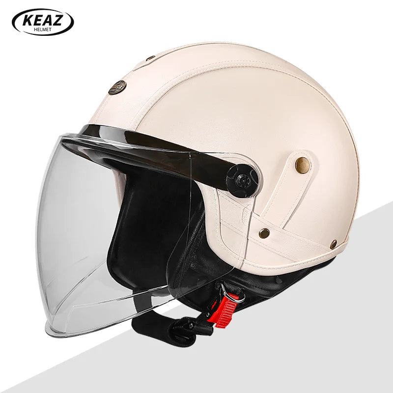 DOT Certified Universal 3/4 Open Face Motorcycle Helmet Advanced Technology for Maximum Comfort for Adult Long Rides All Seasons