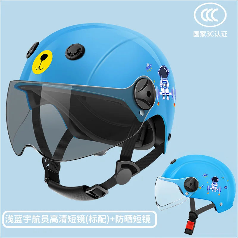 Kids Helmet for Electric Motorcycle Bike Children Safety Helmet for Boys Girls Toddler Summer Winter Half Helmet