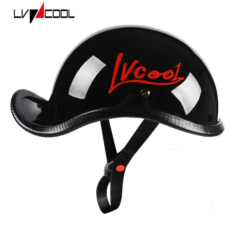 Retro Motorcycle Half Helmet Fashion Bailer for Scooter Safety Helm Spring Summer Capacetes De Moto